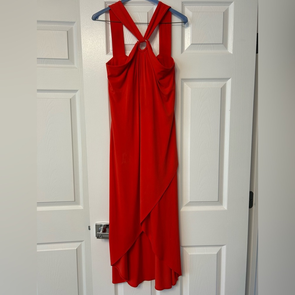 Tommy Bahama Red Midi Dress Womens Size Small